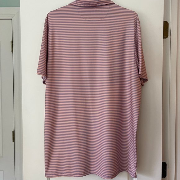 SIMPLY SOUTHERN Men's Striped Short Sleeve Polo Golf Shirt  Size XL - Picture 3 of 5